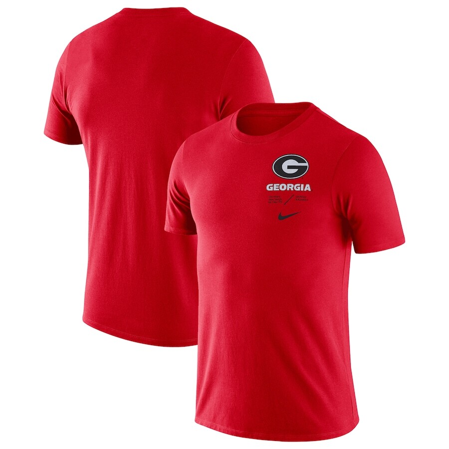 

Футболка с коротким рукавом Nike Georgia Bulldogs, красный