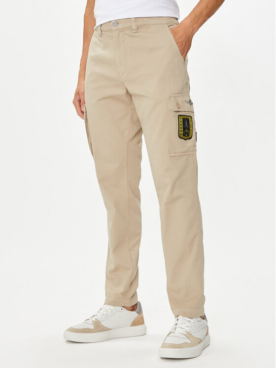 

Брюки карго regular fit Aeronautica Militare, бежевый