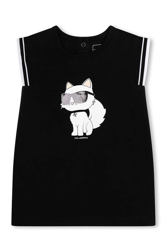 

Karl Lagerfeld Хлопковое детское платье, черный