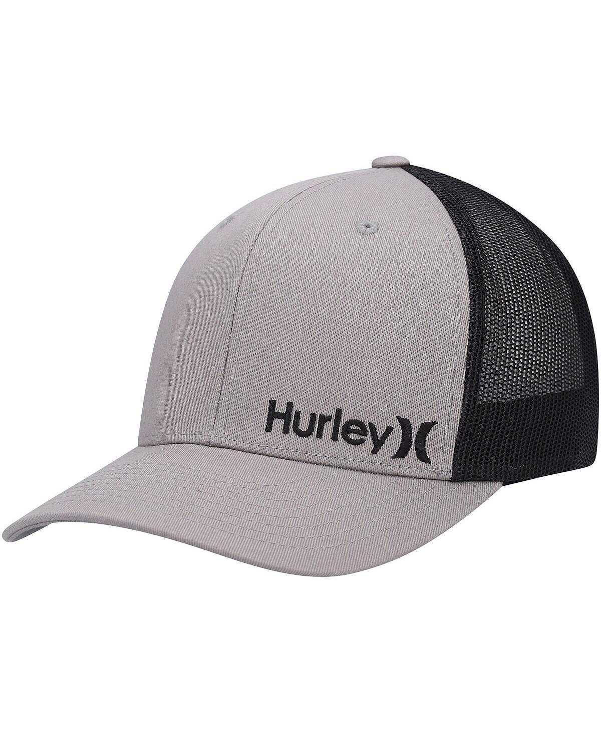 

Мужская серая кепка Snapback с логотипом Corp Staple Trucker Snapback Hurley