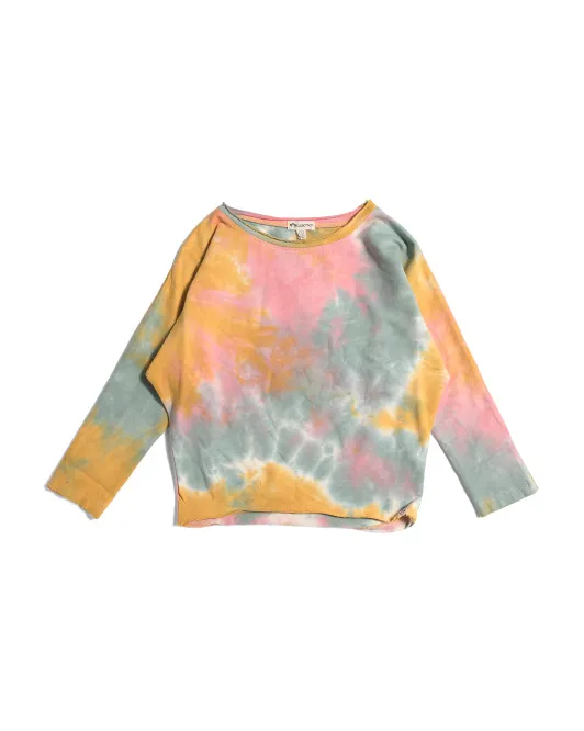 

Толстовка с напуском для девочек Appaman, цвет Soft Tie Dye