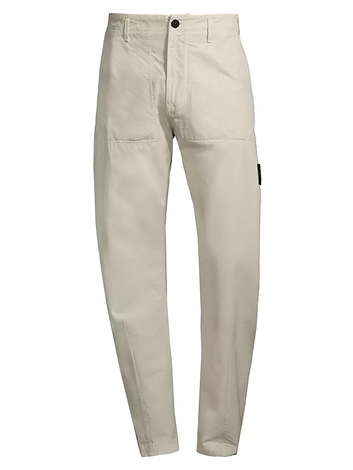 

Брюки из хлопка рипстоп Stone Island, цвет plaster