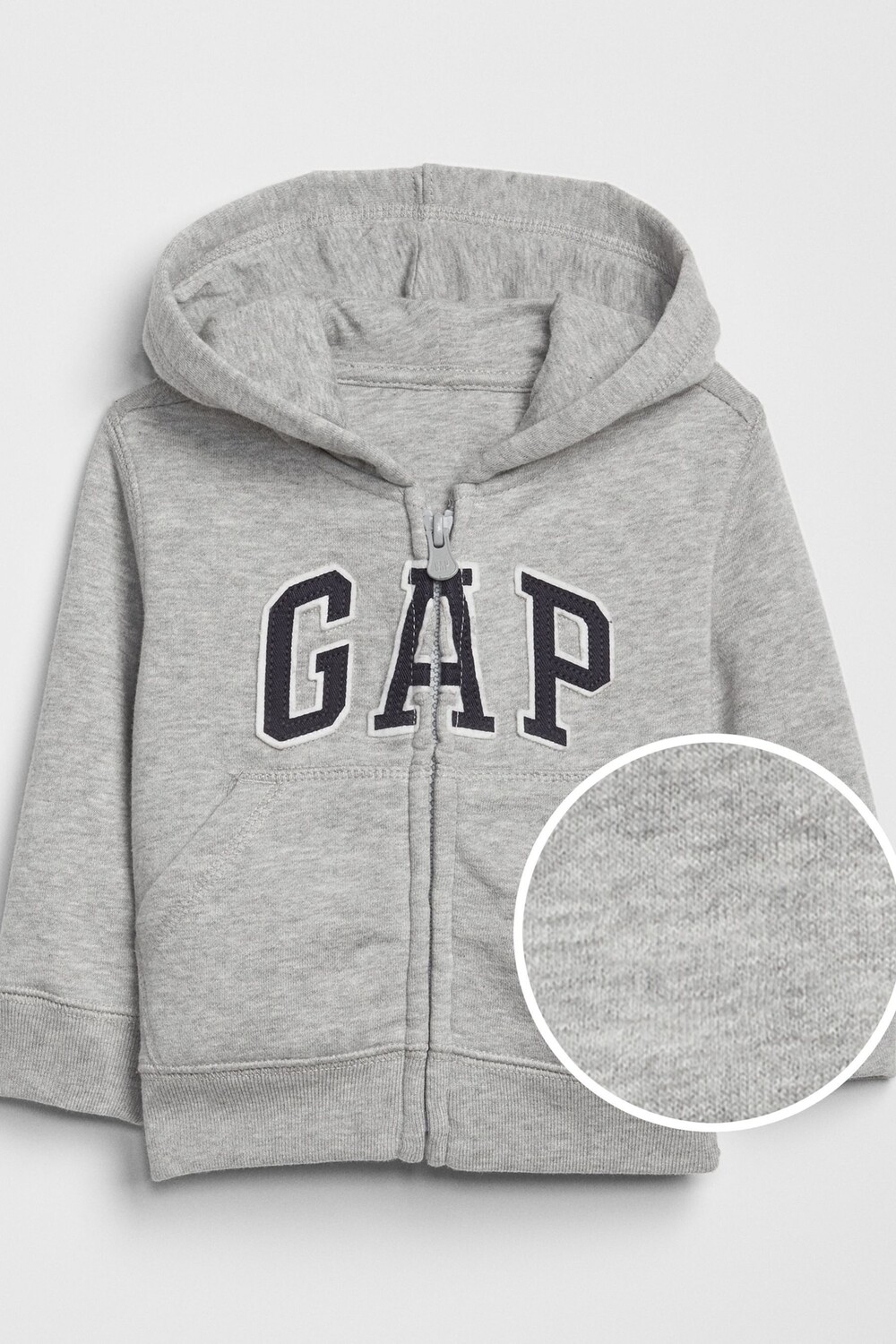

Толстовка на молнии с логотипом Gap, серый