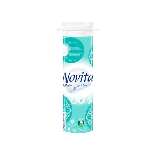 

Ватные косметические диски, 80 шт. Novita, BIOSFERA