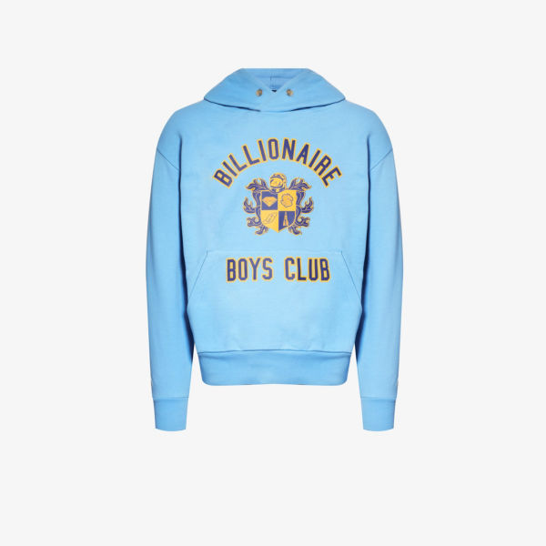 Худи из хлопкового джерси с фирменным принтом crest Billionaire Boys Club, синий