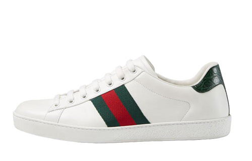 

Кроссовки кожаные Gucci Ace, белый