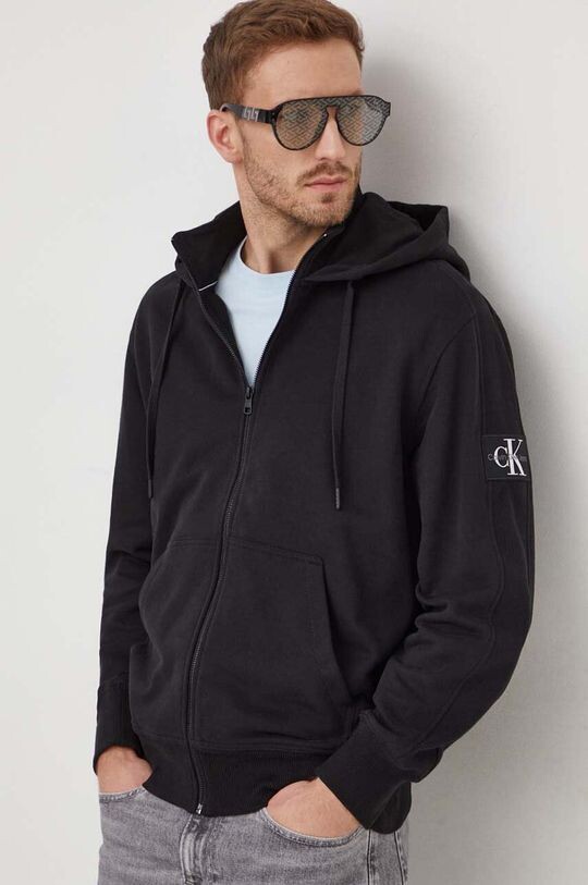 

Хлопковая толстовка Calvin Klein Jeans, черный