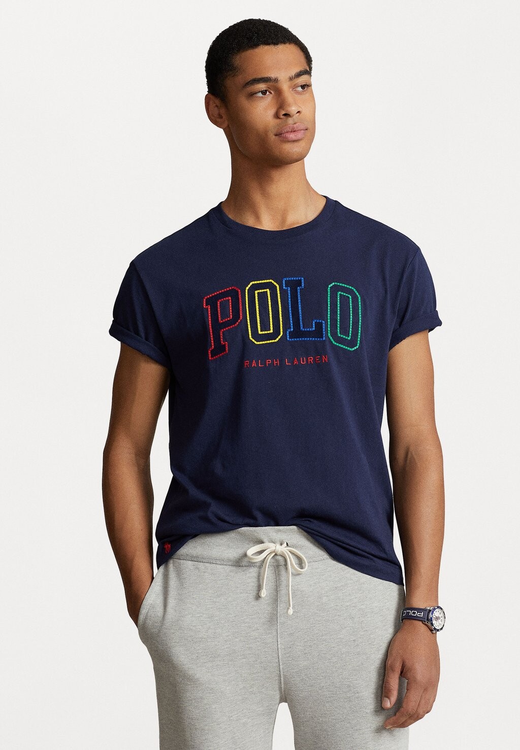 

Футболка с принтом Short Sleeve Polo Ralph Lauren, цвет cruise navy