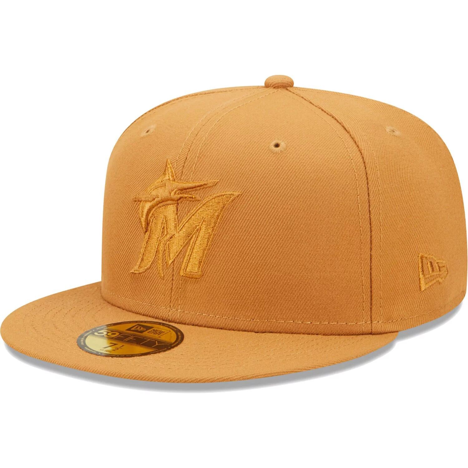 

Мужская приталенная шляпа New Era Brown Miami Marlins Color Pack 59FIFTY