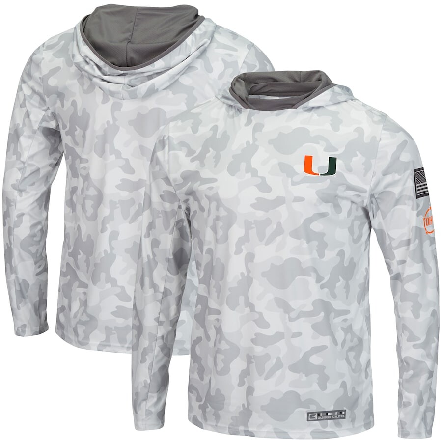 

Футболка с длинным рукавом Colosseum Miami Hurricanes, камуфляж