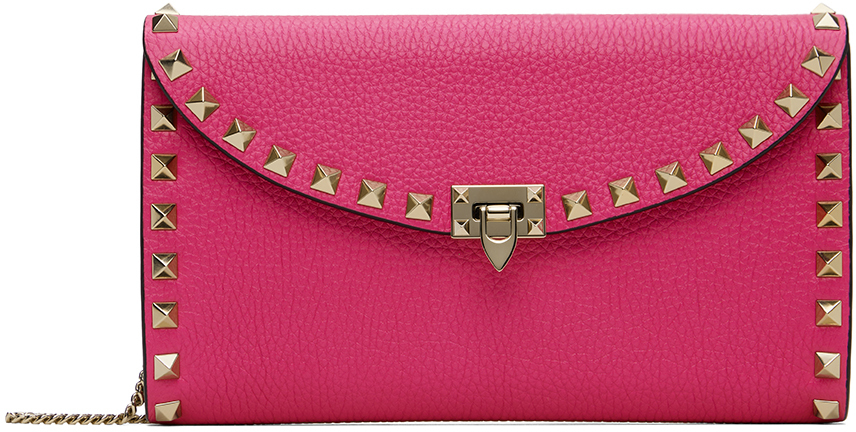 Розовая сумка Rockstud , цвет Pink Valentino Garavani