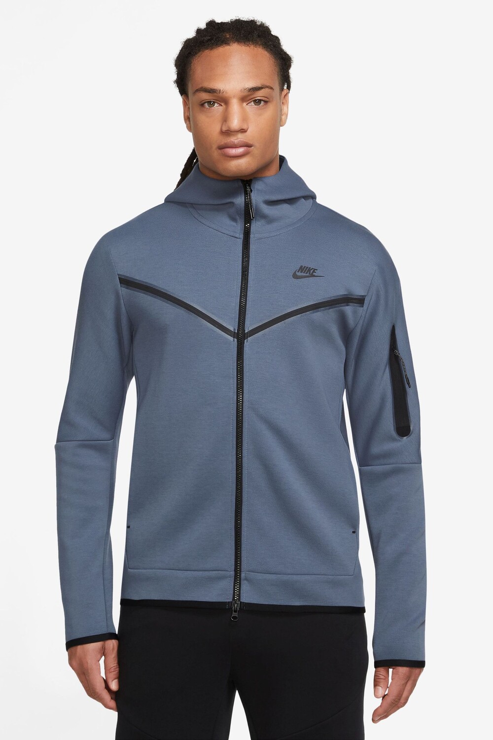 

Толстовка из технического флиса на молнии Nike, синий