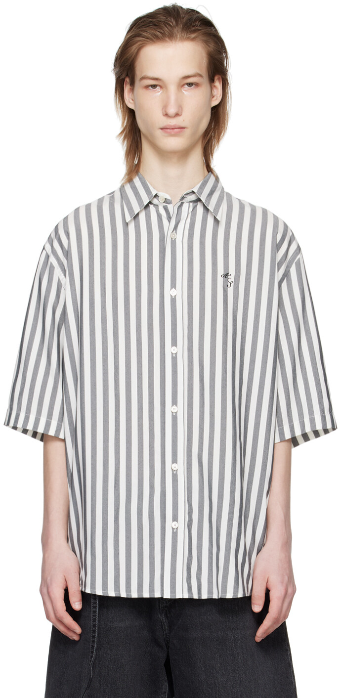 

Рубашка в черную полоску Черный/Белый Acne Studios