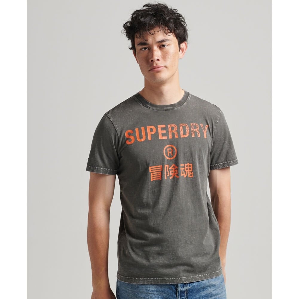 

Футболка Superdry Vintage Corp Logo, серый