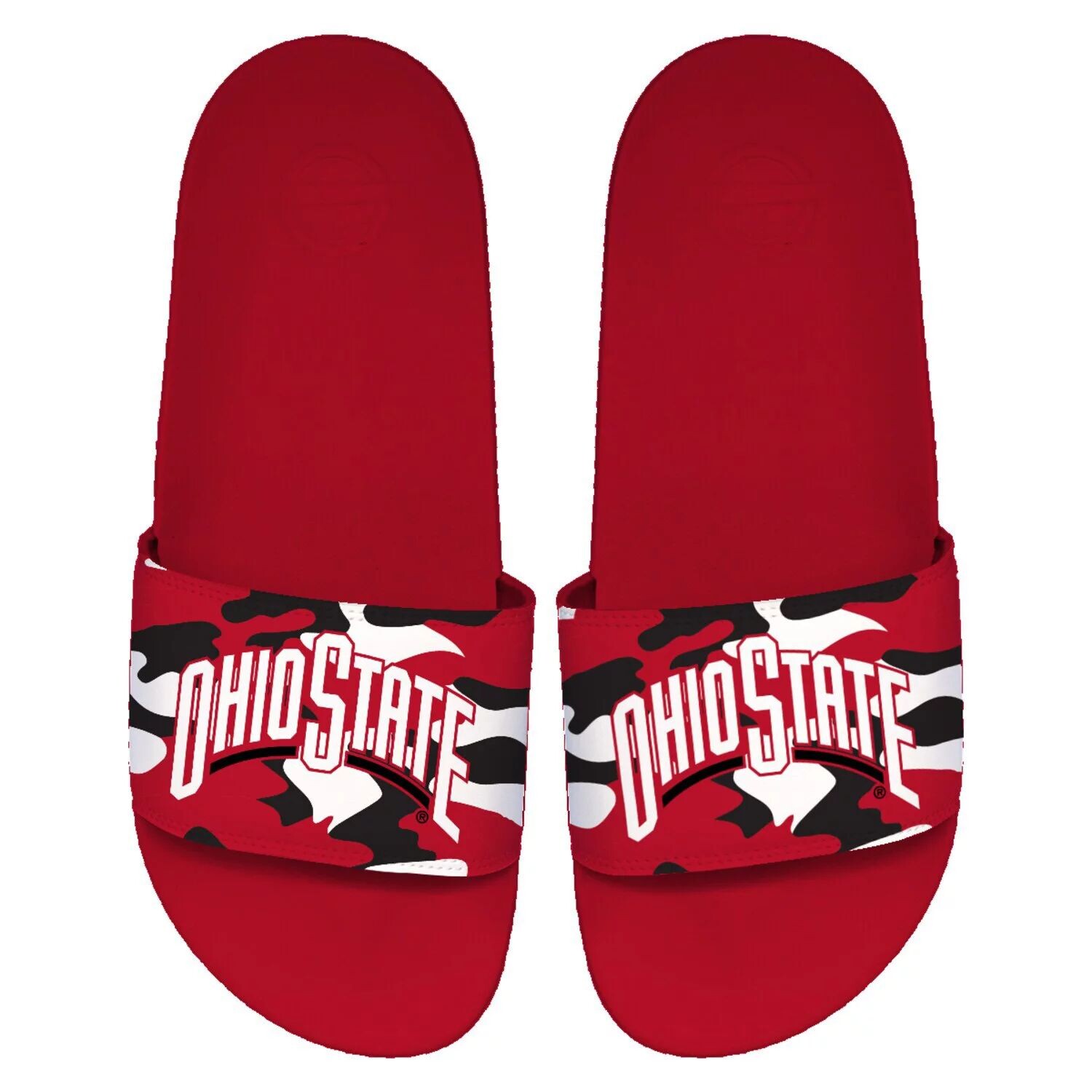 

Мужские шлепанцы ISlide Ohio State Buckeyes с камуфляжным принтом