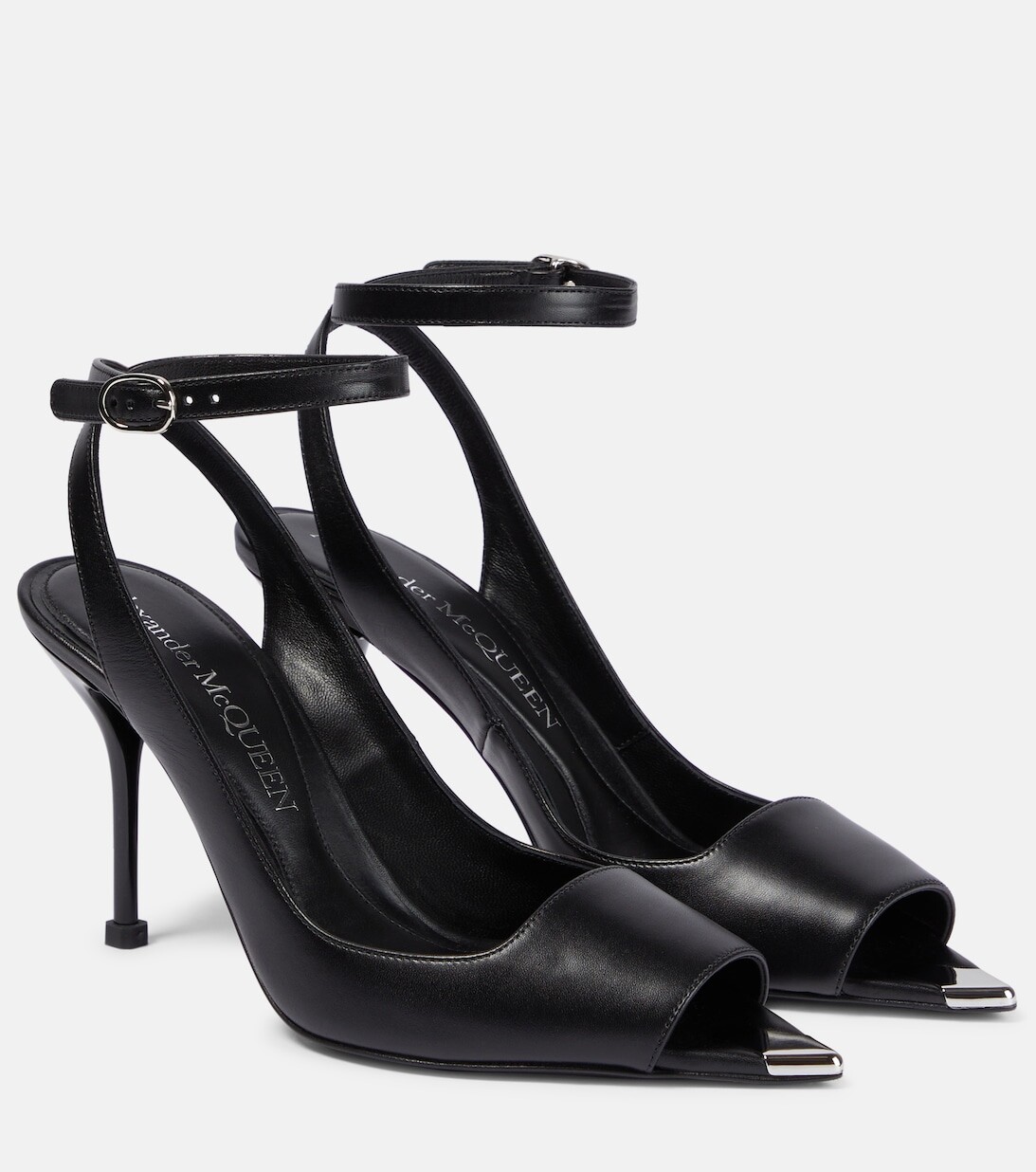 

Сандалии из кожи в стиле панк Alexander McQueen, черный