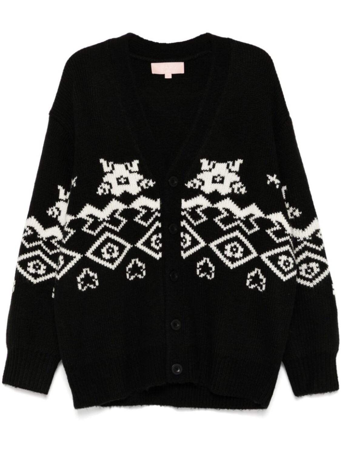

Кардиган вязки интарсия BAPY BY *A BATHING APE, черный