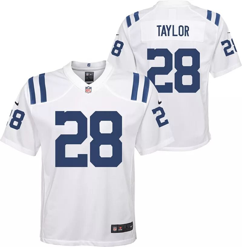 

Белая игровая майка Nike Youth Indianapolis Colts Jonathan Taylor № 29