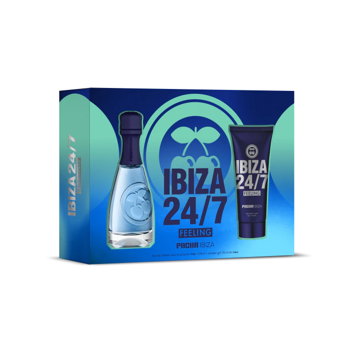 Мужская туалетная вода Ibiza 24/7 Feeling Men Estuche Eau de Toilette Pacha, Set 2 productos