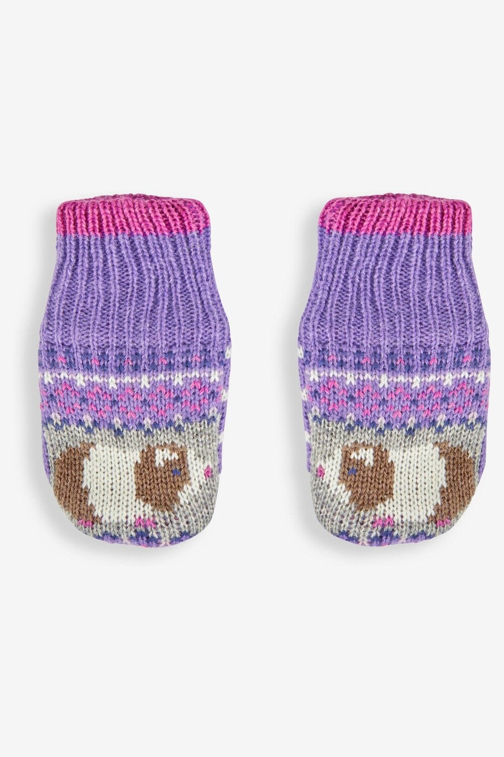 

Перчатки с мотивом морской свинки Jojo Maman Bébé, сиреневый