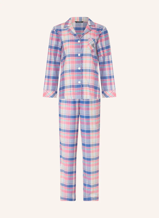 

Пижамы из брасированной саржи Lauren Ralph Lauren, белый