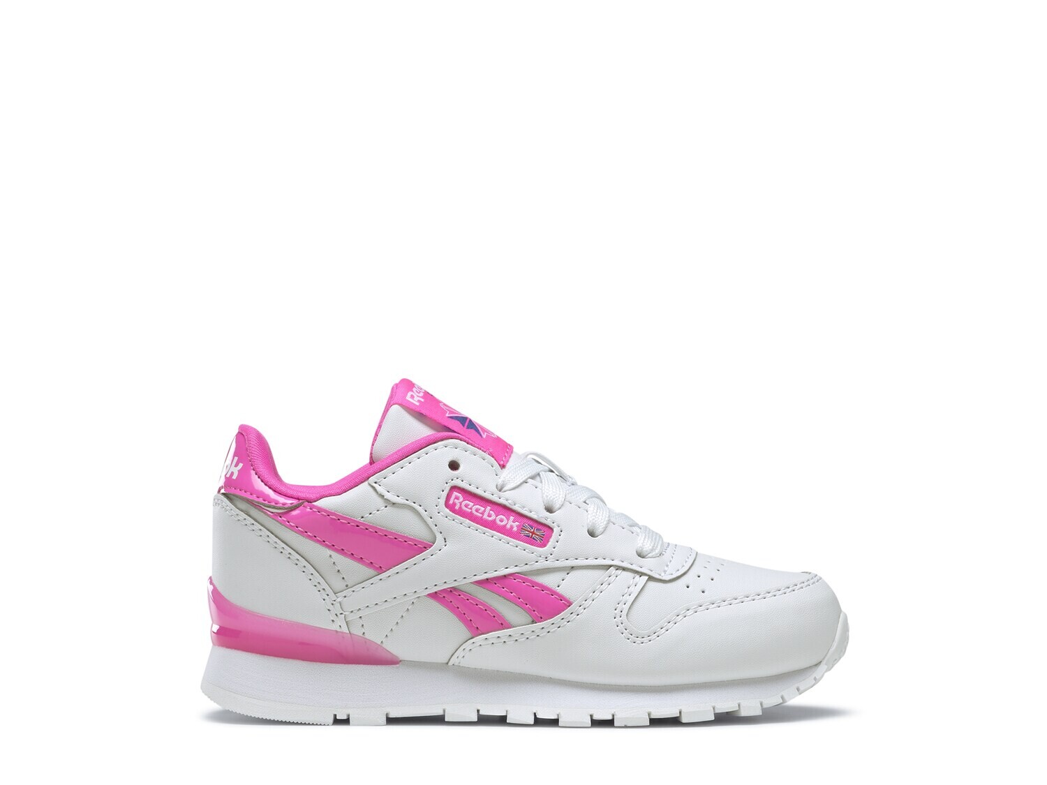 

Кроссовки Reebok Classic Leather Step 'n Flash, белый/розовый