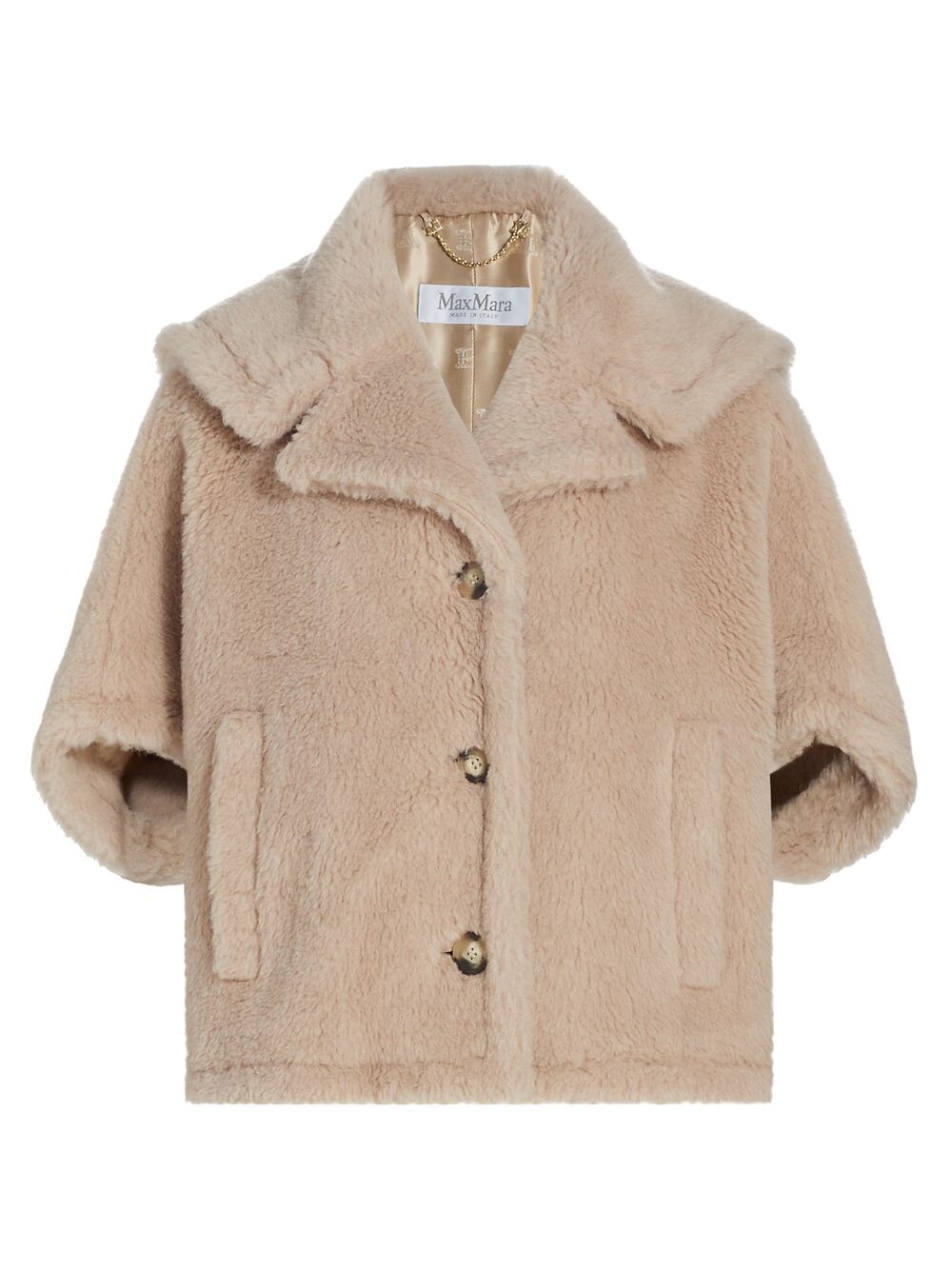 

Куртка Obliqua из искусственного меха Max Mara, песочный, Бежевый