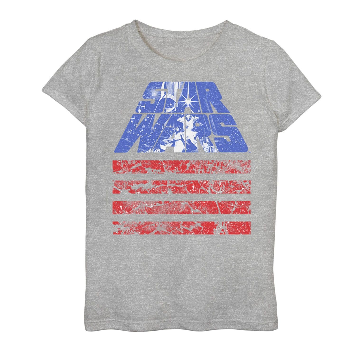 

Футболка «Красное, белое и синее» для девочек 7–16 лет, 4 июля Star Wars