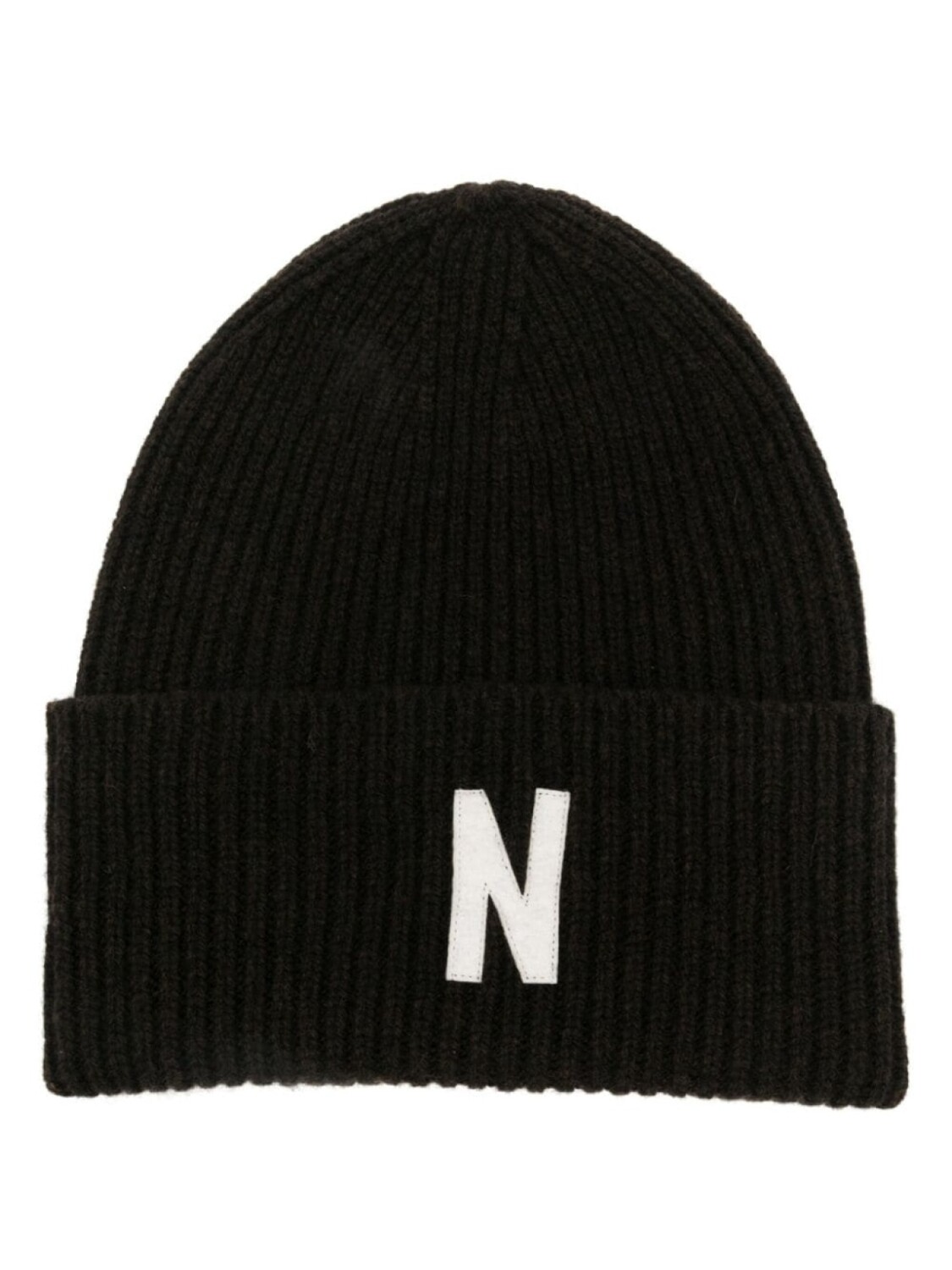 

Norse Projects шапка бини с нашивкой-логотипом, коричневый