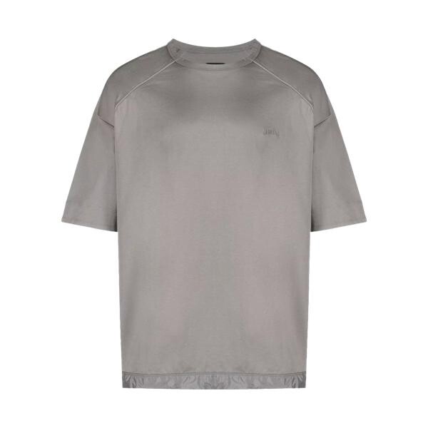 

Футболка t-shirt mit stoffdetails und logo grey grey Juun.J, серый