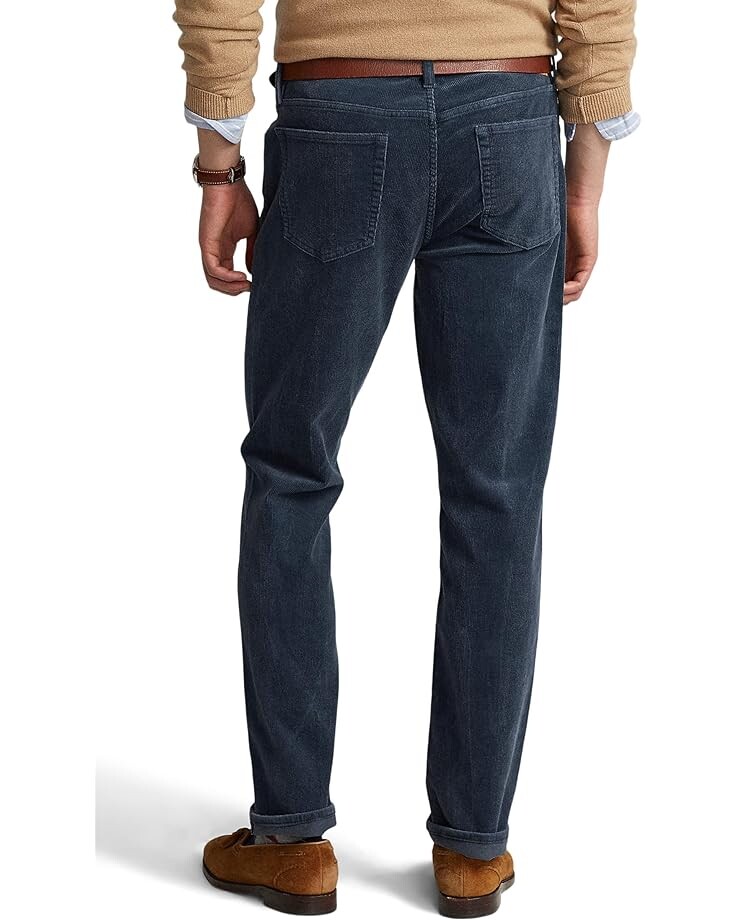 

Брюки Polo Ralph Lauren Varick Slim Straight Corduroy Pants, цвет Roman Blue