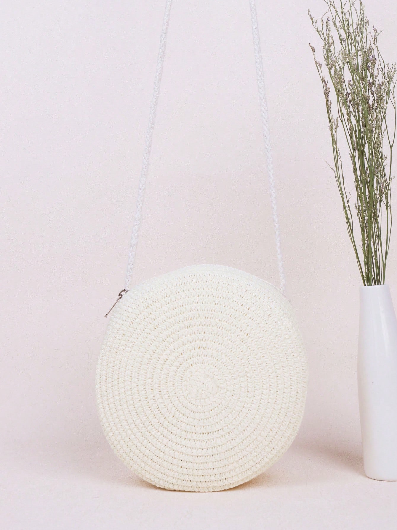 Соломенная круглая пляжная сумка через плечо, белый новая летняя пляжная плетеная сумка с подсолнухами круглая соломенная сумка ручной работы женская пляжная сумка