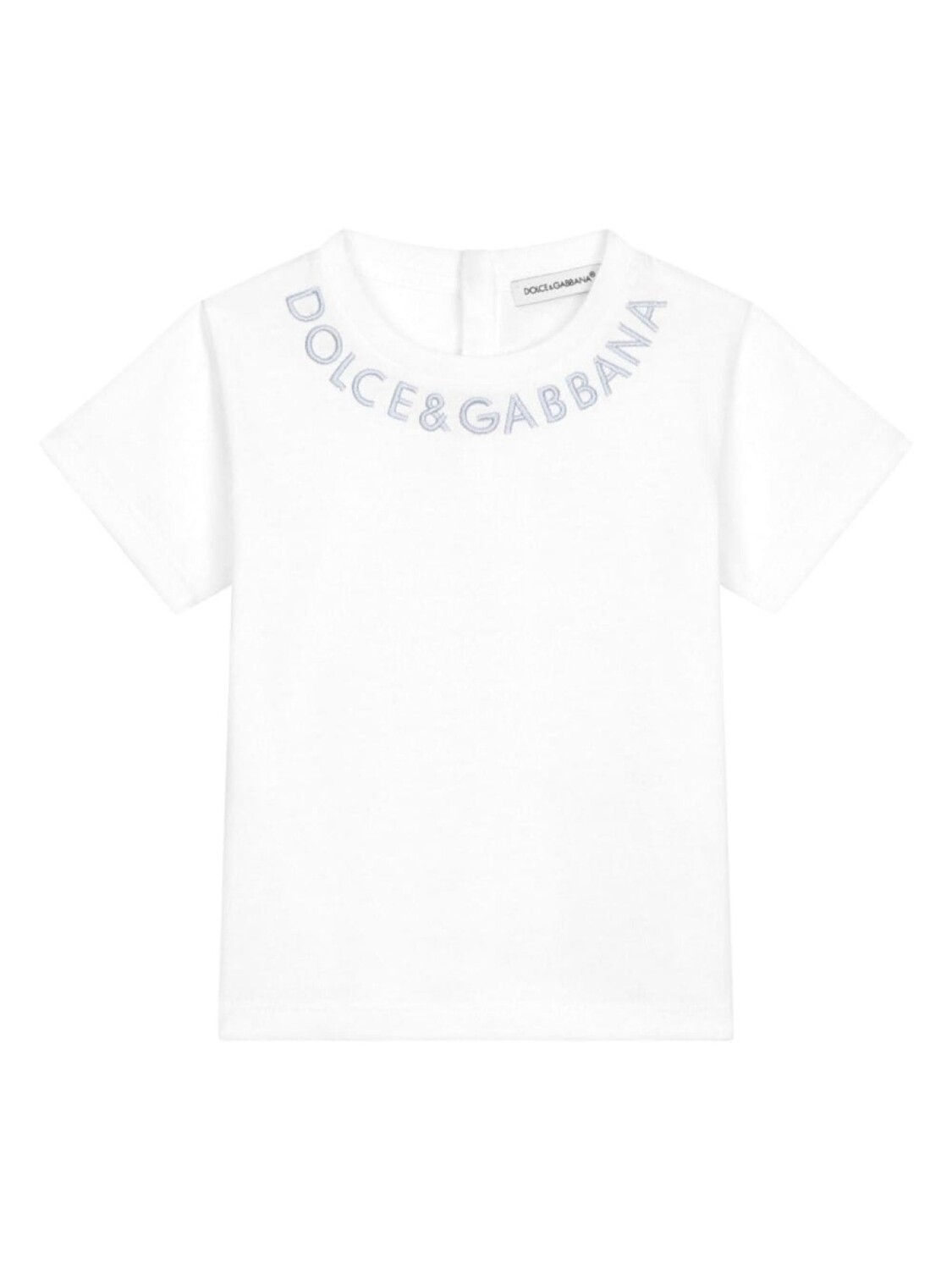 

Dolce & Gabbana футболка с вышитым логотипом, белый