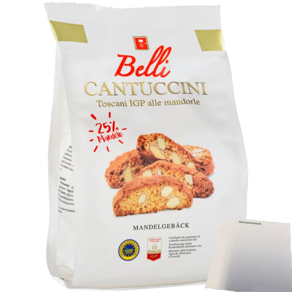 

Выпечка Belli Cantuccini с 25% миндалем (пакет 250г) + блок усы USY