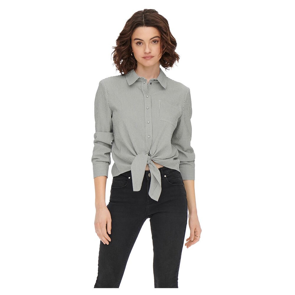 

Рубашка с длинным рукавом Only Lecey Knot, серый