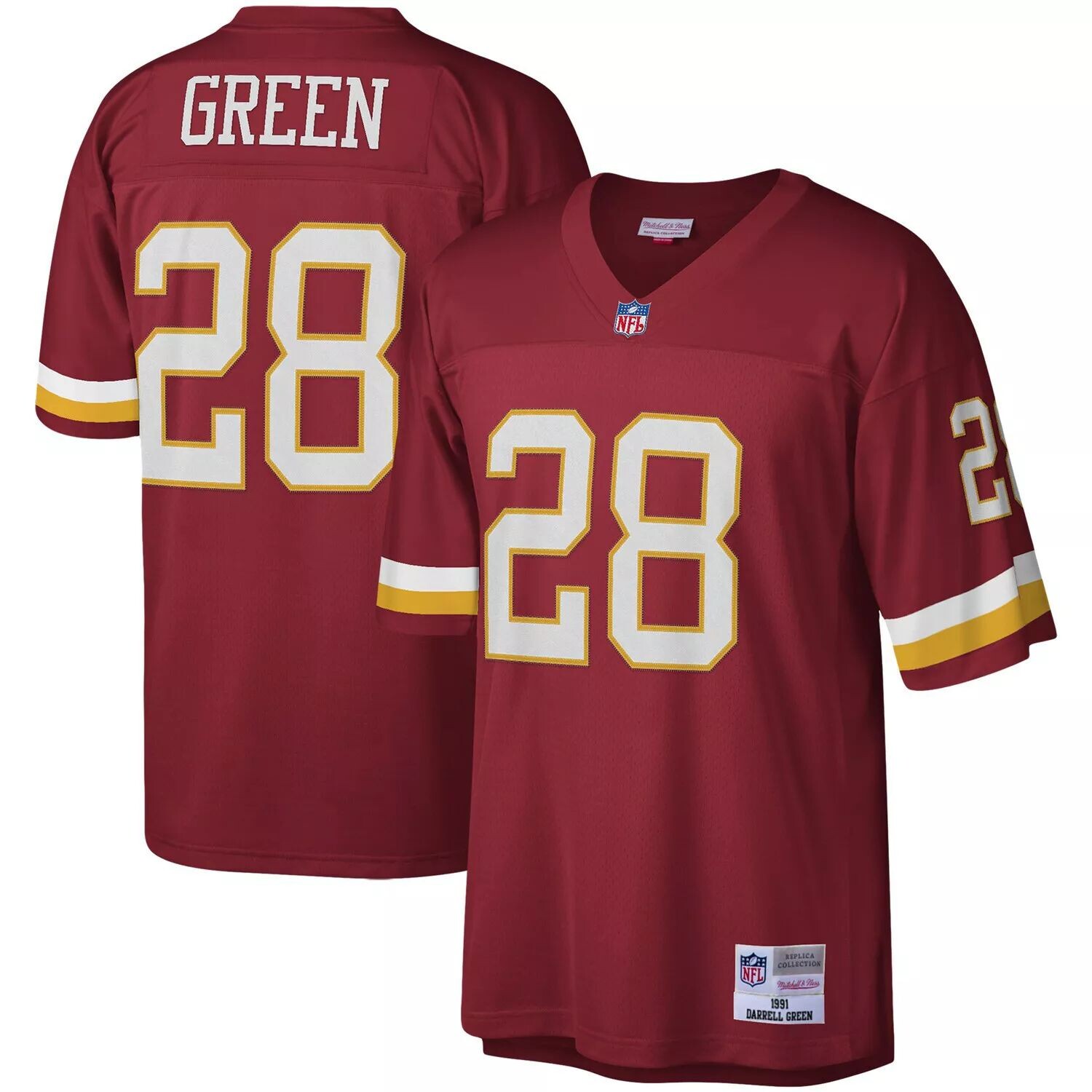 

Мужская футболка Mitchell & Ness Darrell Green Burgundy Washington Football Team Legacy Replica Джерси
