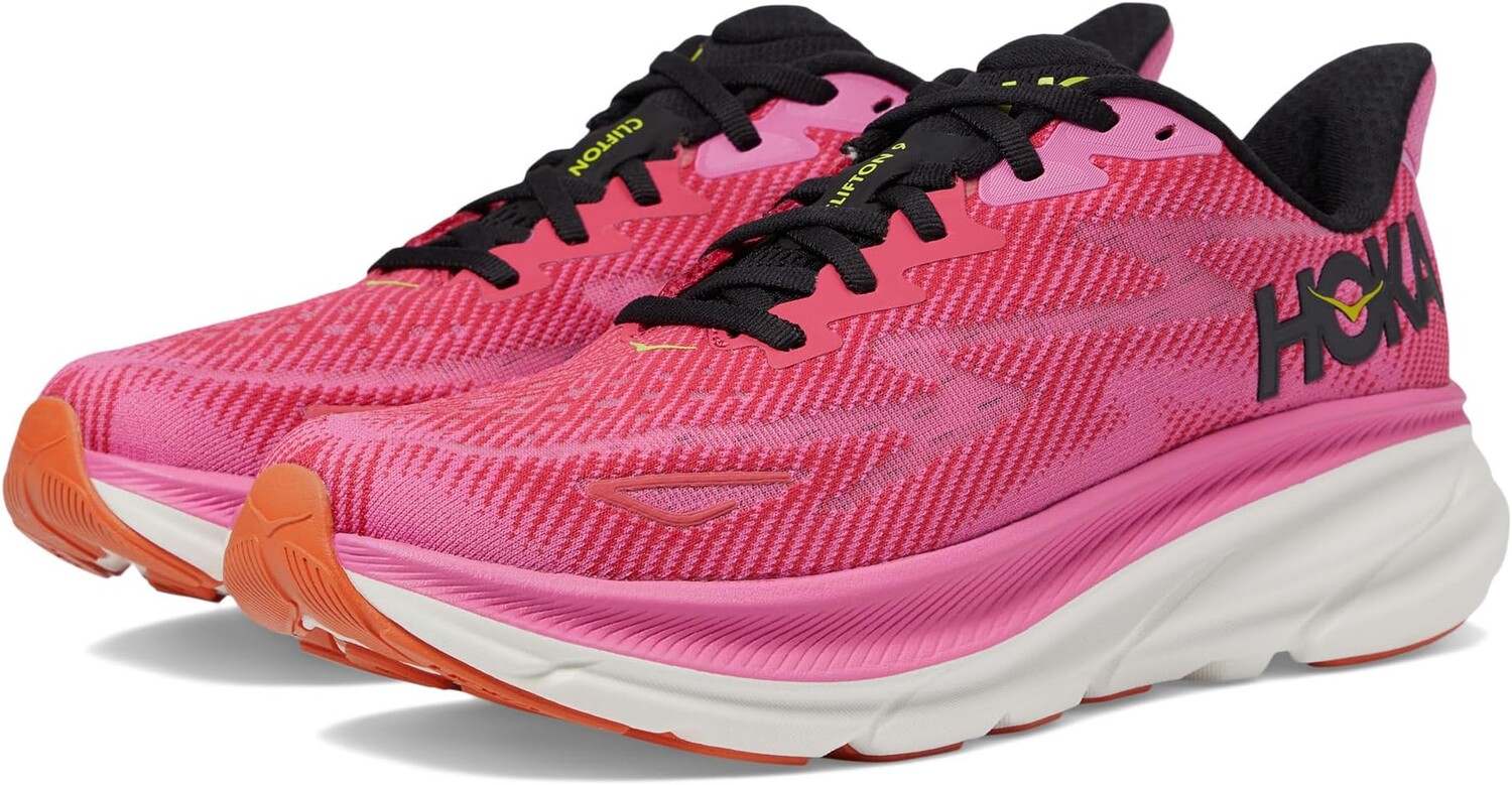 

Кроссовки Clifton 9 Hoka, цвет Raspberry/Strawberry
