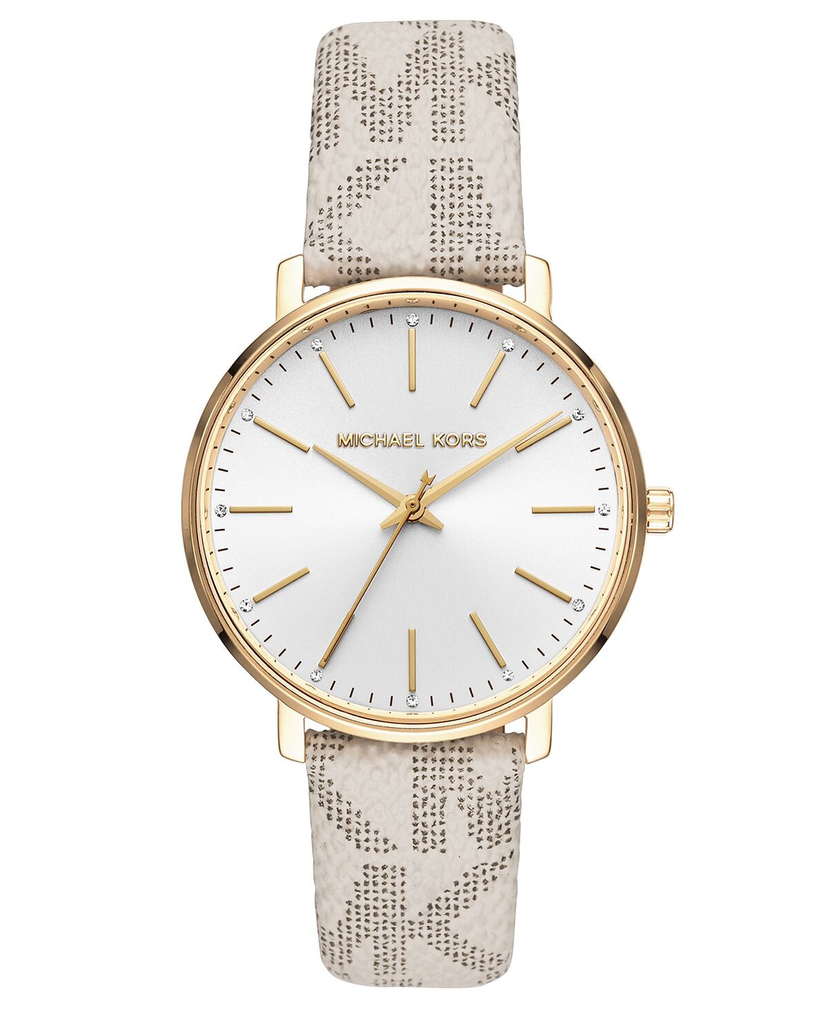 

Женские часы Pyper Vanilla с кожаным ремешком с логотипом, 38 мм Michael Kors