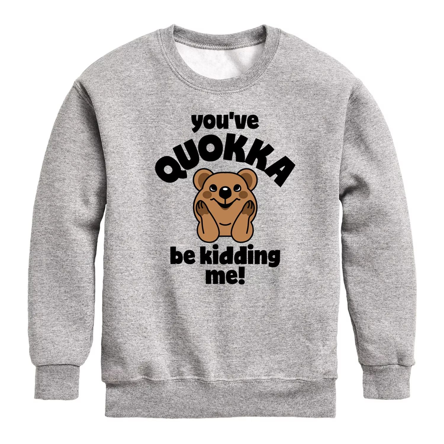 

Толстовка You've Quokka Be Kidding Me для мальчиков 8–20 лет Licensed Character, серый