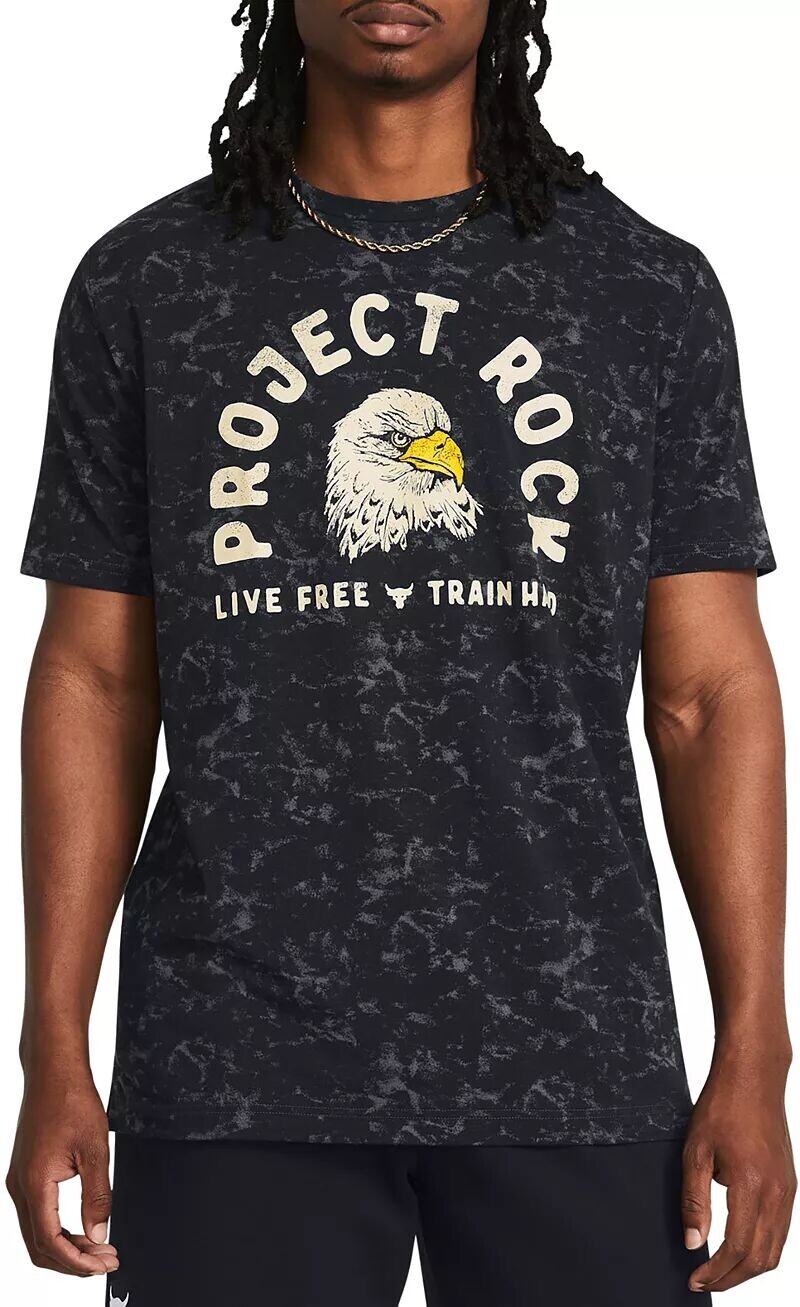 

Мужская футболка с короткими рукавами и рисунком Under Armour Project Rock Free, черный