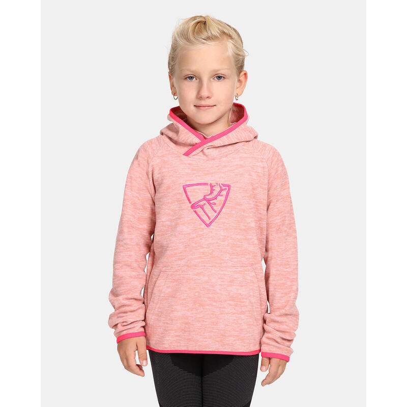 Флисовая куртка с капюшоном детская Kilpi FLOND-JG, цвет rosa