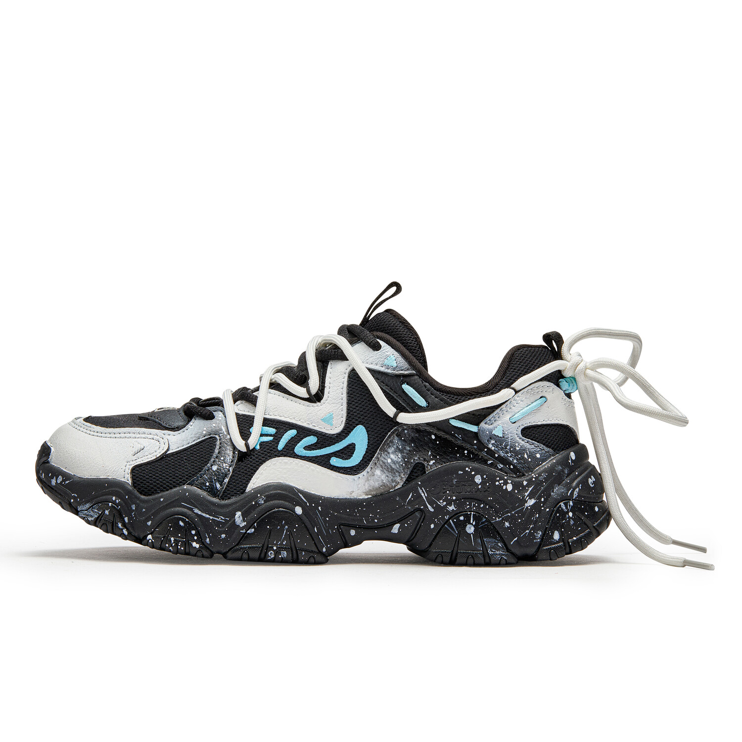 

Кроссовки FILA FUSION Flash Chunky Sneakers Men Low-top Black/grey, черный/серый