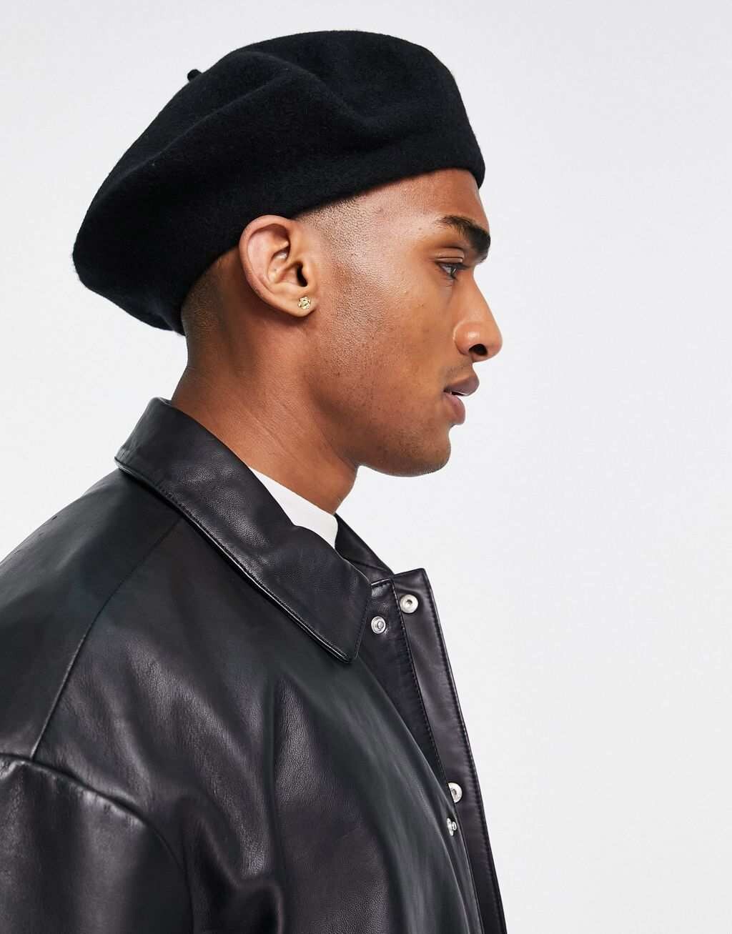

Черный шерстяной берет ASOS DESIGN