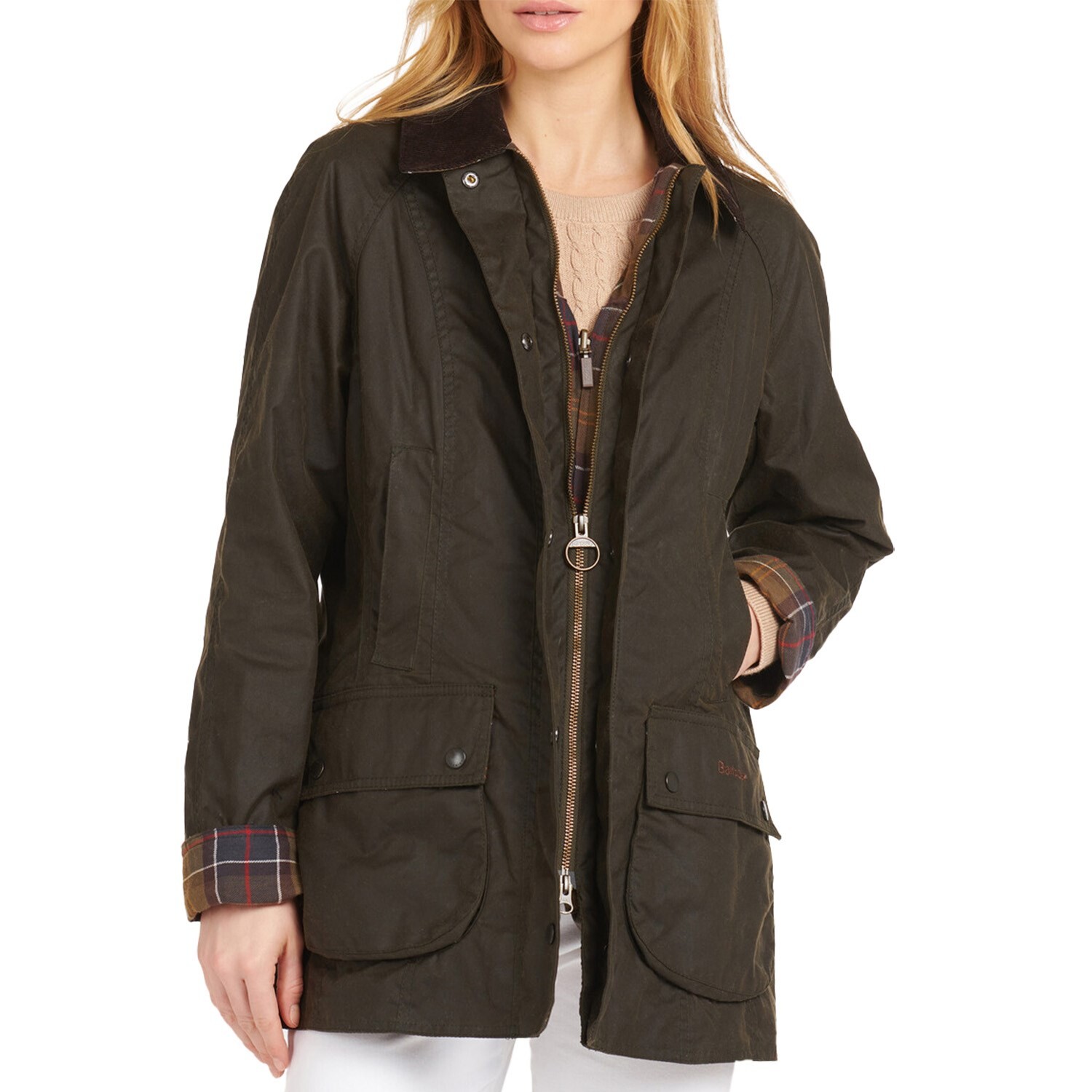 

Куртка Barbour Classic Beadnell Wax, цвет Olive