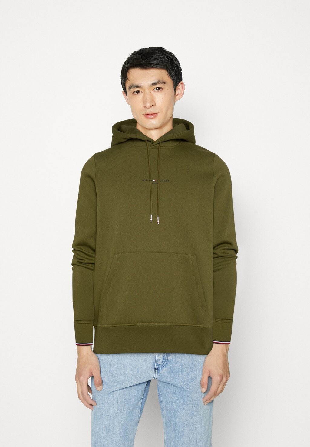 

Толстовка Tommy Hilfiger TIPPED HOODY LOGO, паттинг-зеленый