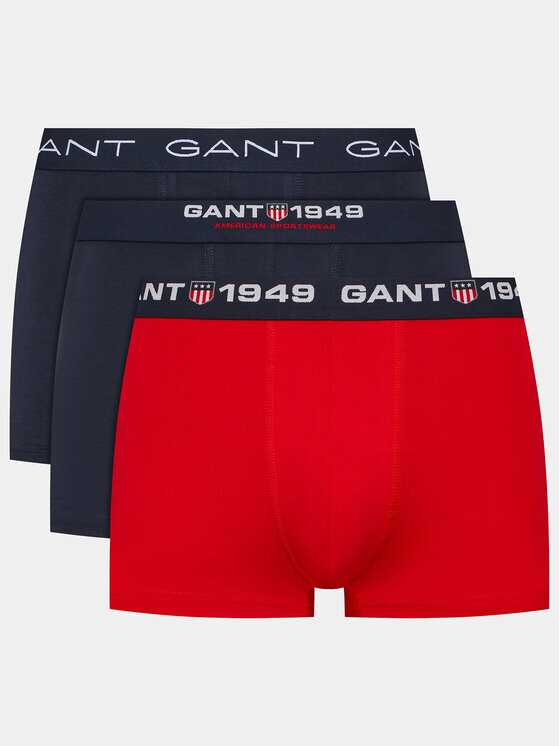 

Комплект из 3 боксеров Gant, черный