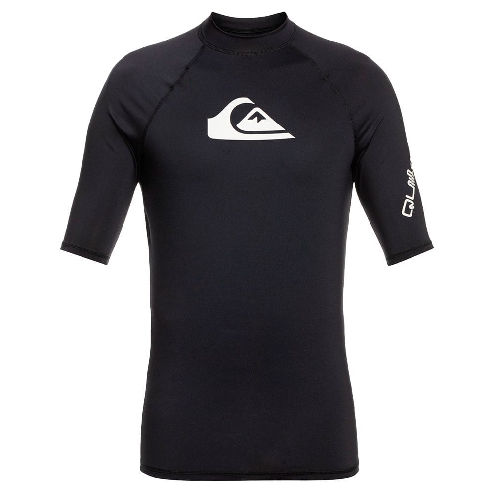 

Рашгард Quiksilver All Time Youth Short Sleeve, черный