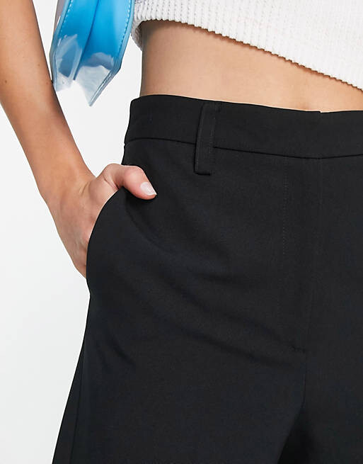 

Черные широкие брюки ASOS DESIGN Tall, Черный