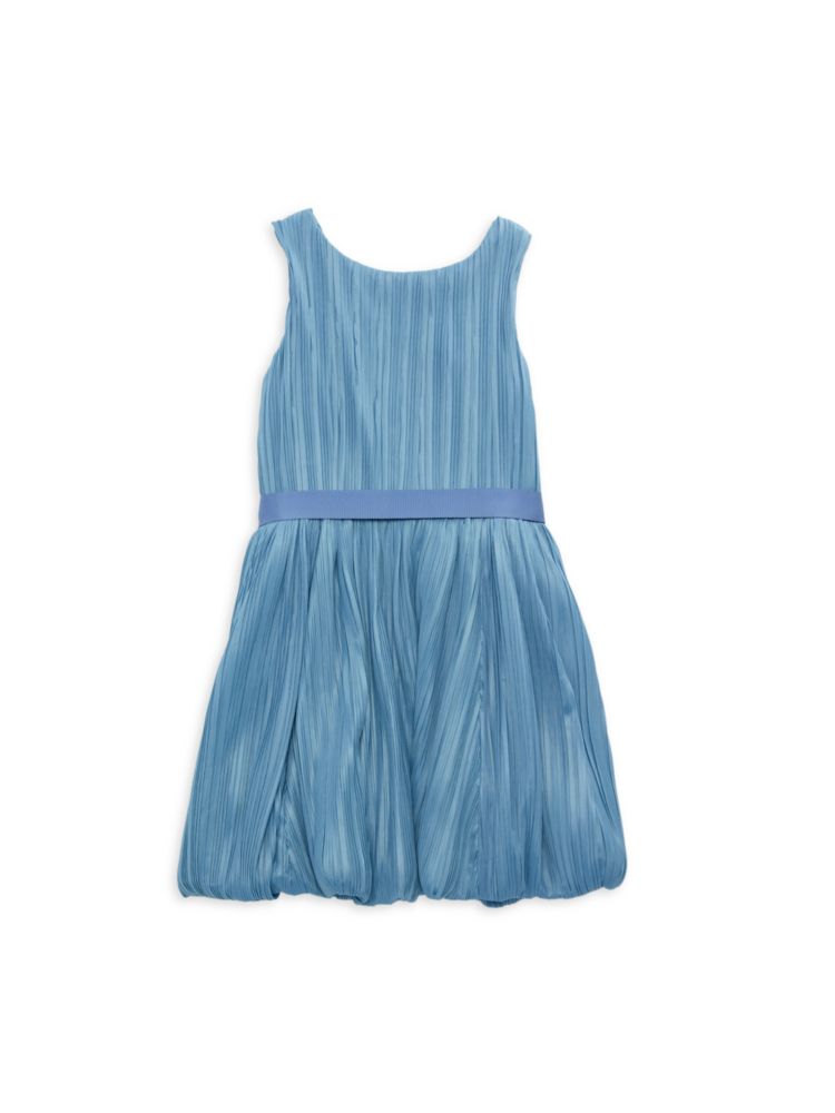 цена Плиссированное платье для маленькой девочки Hannah Banana, синий