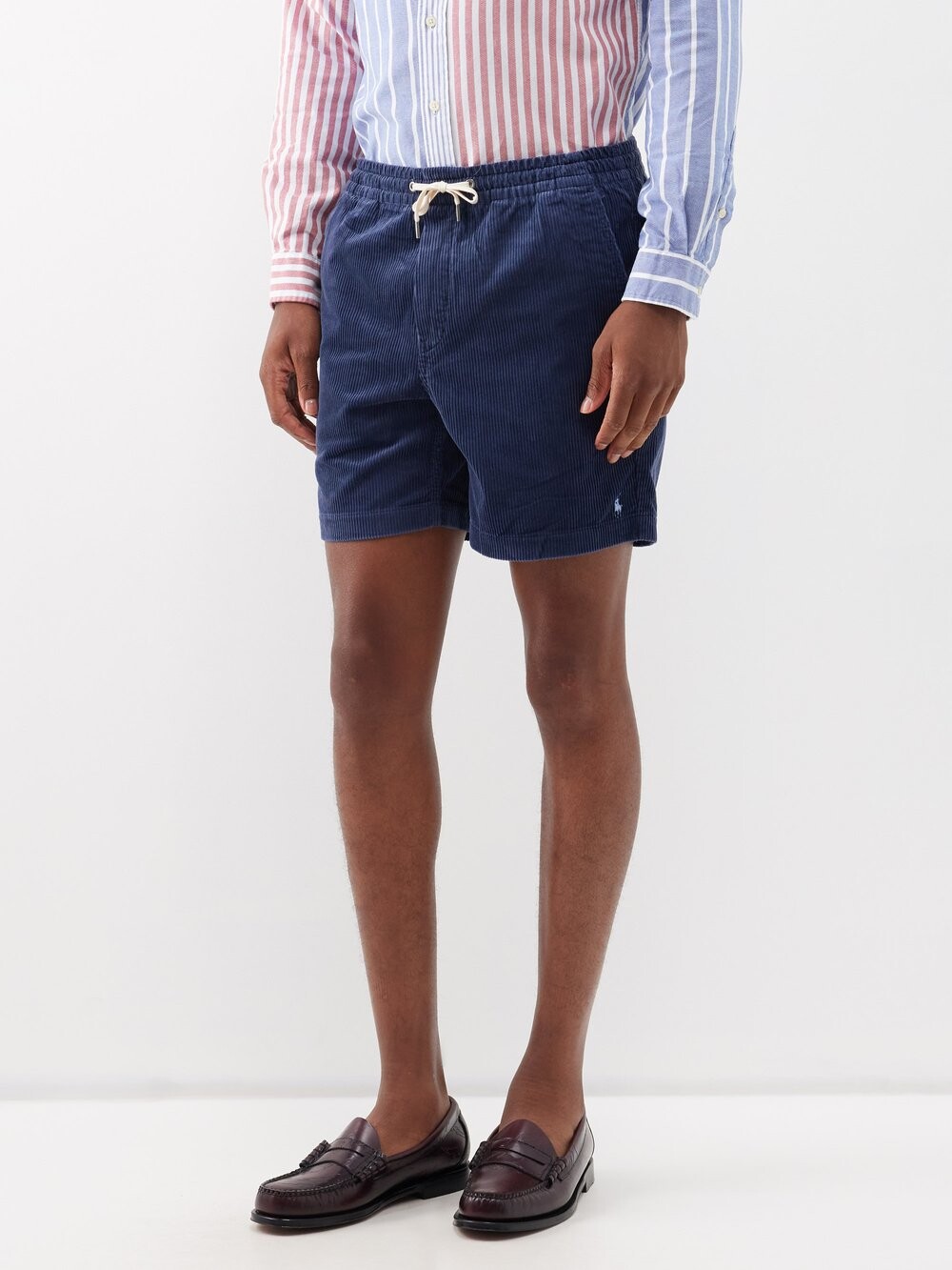 

Вельветовые шорты prepster с кулиской Polo Ralph Lauren, синий
